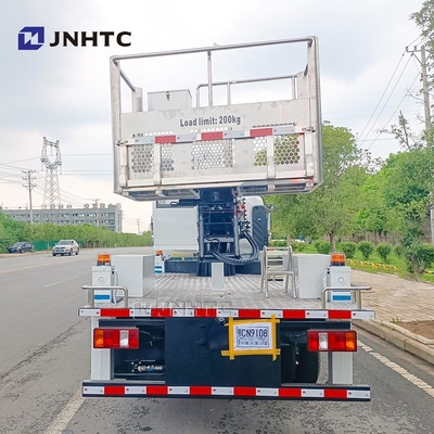 HOWO 4x2 20m truk dipasang platform kerja udara lipat Knuckle Boom platform kerja udara truk