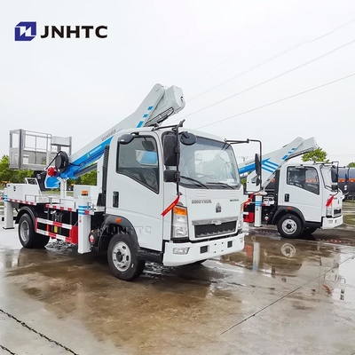 HOWO 4x2 20m truk dipasang platform kerja udara lipat Knuckle Boom platform kerja udara truk