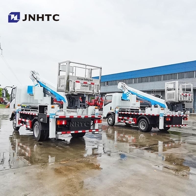 HOWO 4x2 20m truk dipasang platform kerja udara lipat Knuckle Boom platform kerja udara truk