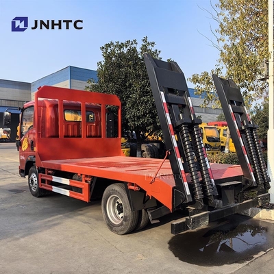 Harga bagus HOWO Wrecker Truk 4X2 165HP Mini Camioneta Flatbed Kargo Dengan Ladder Truck