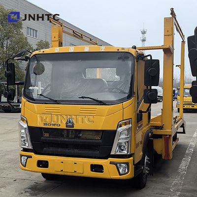 Howo Kendaraan Khusus Untuk Pengangkutan Mobil Kecil 4x2 Truk Mobil Lapisan Ganda Untuk Pengangkutan Mobil
