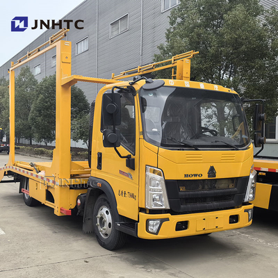 Howo Kendaraan Khusus Untuk Pengangkutan Mobil Kecil 4x2 Truk Mobil Lapisan Ganda Untuk Pengangkutan Mobil
