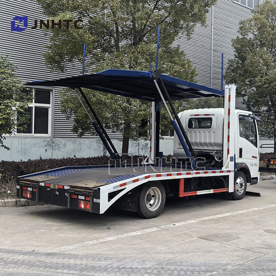 Howo Kendaraan Khusus Untuk Pengangkutan Mobil Kecil 4x2 Truk Mobil Lapisan Ganda Untuk Pengangkutan Mobil