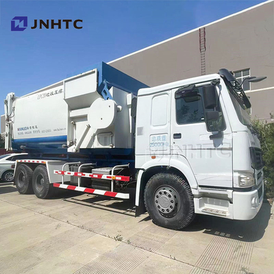 HOWO NX Truk Sampah Compactor 6x4 290HP Kaleng Pembersih Truk Truk Sampah Compactor