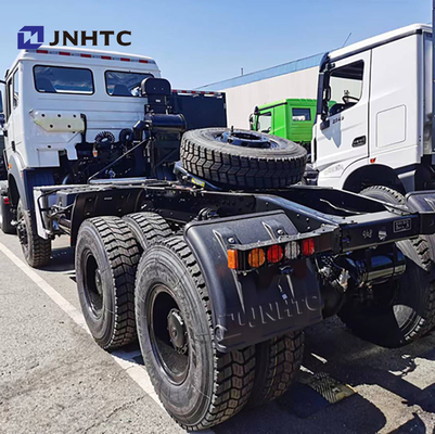 Traktor Truk Beiben Terbaik Euro3 EGR 380hp 6x6 Prime Mover And Trailer Dengan Umur Pelayanan yang Panjang