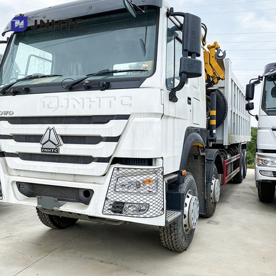 Hot Sinotruk Howo Crane Truck 8X4 10 Ton Kargo Dengan Crane Lipat 16 Roda Harga Terbaik