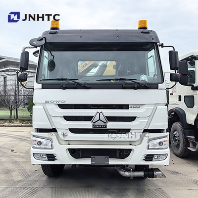 Sinotruk HOWO 6x4 400HP Truk Kargo Dengan 10ton Boom Crane Truk China Factory
