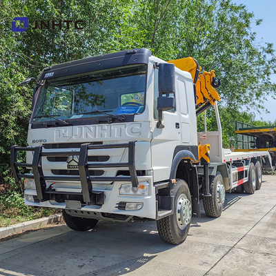 NEW Howo Crane Truck 8X4 10Ton Kargo Dengan Crane Lipat 16 Roda Harga Terbaik