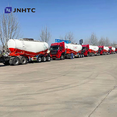3 poros 50 Cbm V-Type Bulk Cement Tank Semi Trailer Untuk Transportasi Bulk Powder Untuk Dijual