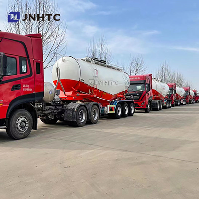 3 poros 50 Cbm V-Type Bulk Cement Tank Semi Trailer Untuk Transportasi Bulk Powder Untuk Dijual