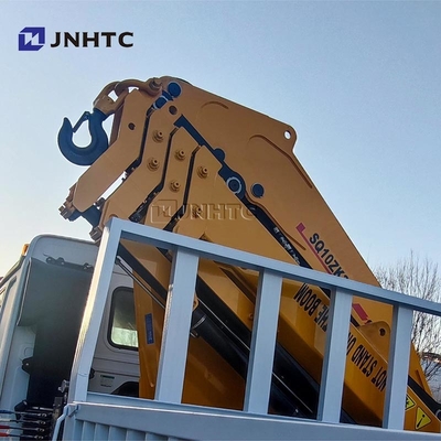 HOWO Truk Crane 6x4 400HP Truk Kargo Dengan Truk Crane Boom 10ton
