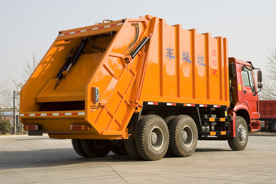 15 - 16CBM LHD 4X2 Sampah Compactor Truck Dengan Sistem Tekanan Tinggi ZZ1167M4611
