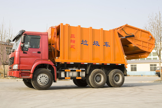 15 - 16CBM LHD 4X2 Sampah Compactor Truck Dengan Sistem Tekanan Tinggi ZZ1167M4611