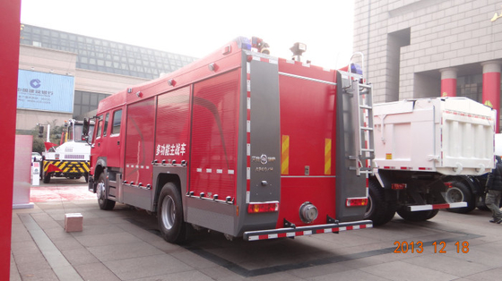 20CBM LHD 6X4 Kendaraan Pemadam Kebakaran, Red Safety Emergency Foam Fire Truck