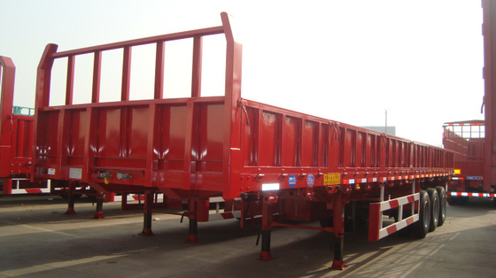 3 AXLES GANDA FUNGSI CONTAINER SEMI TRAILER 30000KG LEG Q235 Bahan Baja