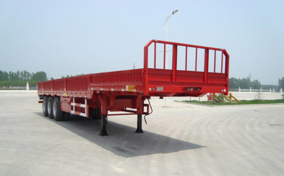3 AXLES GANDA FUNGSI CONTAINER SEMI TRAILER 30000KG LEG Q235 Bahan Baja