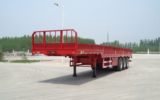 3 AXLES GANDA FUNGSI CONTAINER SEMI TRAILER 30000KG LEG Q235 Bahan Baja