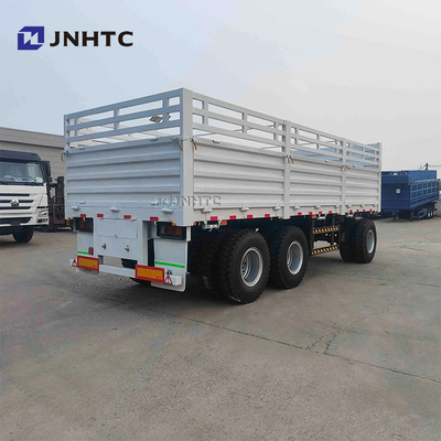 Full Trailer 3 Axle 40Ton Kargo Pagar Full Trailer Dengan Drawbar