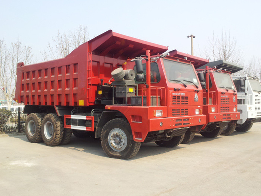70T Penambangan Truk Tugas Berat 6x4 Truk Tipot Sinotruk Howo 30M3 Euro2 LHD