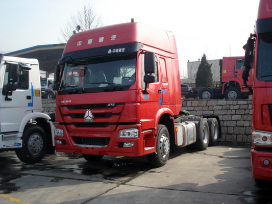 White HW79 Cabin 371hp Trailer Penggerak Utama 6x4 Sinotruk Howo7 10 Roda
