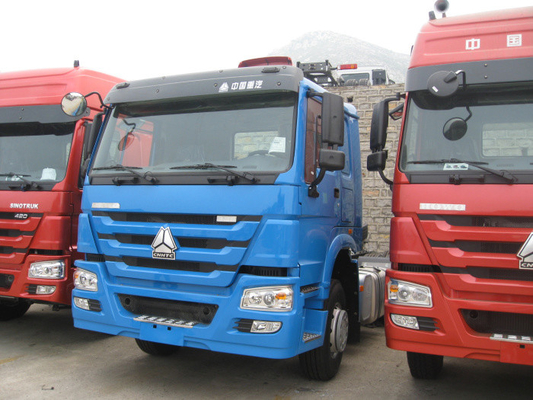 420hp Sepuluh Roda Prime Mover Truck HOWO Satu Bunk Dengan Resistance Kekuatan Eksternal
