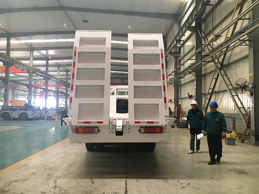 10 Ban Sinotruk Howo7 Truk Kargo Berat 30-40T Flatbed Dengan Tangga 6x4 Euro2 371hp