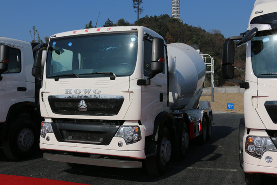 10 Wheel 350hp 8cbm Truk Pengaduk Beton Volumetrik 6x4 Truk Semen Muka