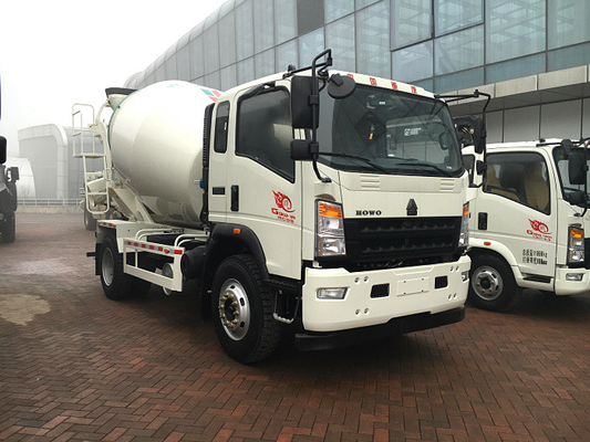 Sinotruk Howo7 Merk Cement Mixer Truck 4 M3 Untuk Pabrik Batching Beton