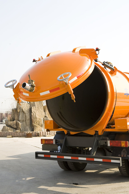 Sinotruk Howo7 16CBM Pompa Vakum Septic Tank Cleaning Truck Mengumpulkan Limbah Lumpur