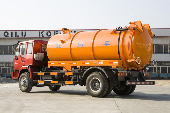 Sewage Waste Disposal Truck Dengan Cuci Tekanan Tinggi Dan Suction Combination