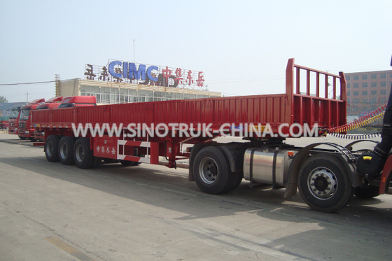 Fungsi ganda Semi Trailer Tugas Berat Untuk Mengangkut 40 Kaki Atau 20 Kaki Kontainer