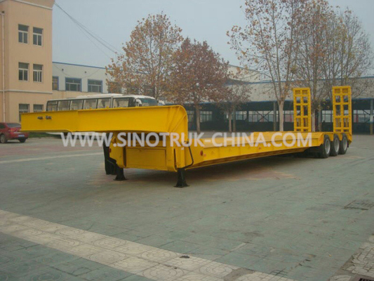 13.5M Low-bed Semi-trailer 3 PCS Ban BPW 315 / 80R22.5 ban ABS Opsional