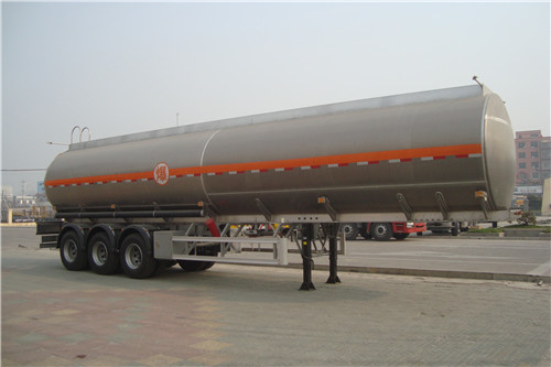 Aluminium Alloy Tanker Heavy Duty Semi Trailer 20 Ton Dengan 3 BPW As Roda 12 Roda