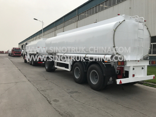 Trailer Semi Tugas Berat Tiga Gandar, Trailer Tangki Cair Tebal 25000 Liter 4 Mm