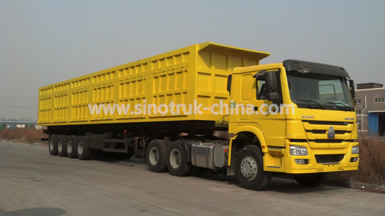 Box Heavy Duty Trailer Empat Gandar 16 Roda Untuk Mengangkut Barang Berharga