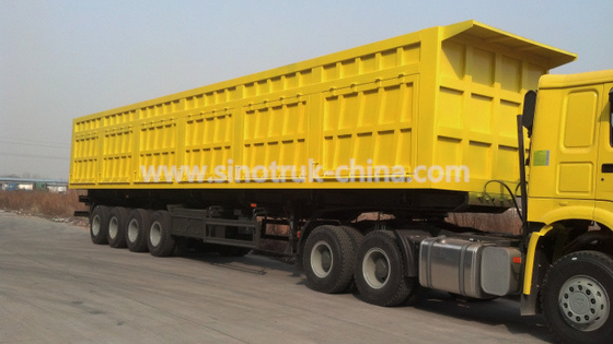 Box Heavy Duty Trailer Empat Gandar 16 Roda Untuk Mengangkut Barang Berharga