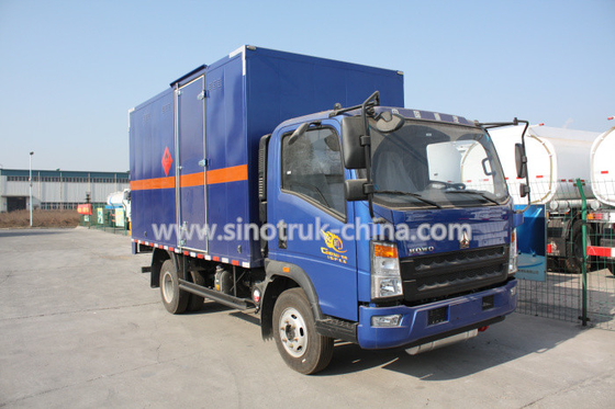 116HP multi-warna Truk Komersial Ringan, HOWO 4 * 2 truk van kubus ringan