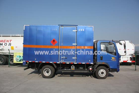116HP multi-warna Truk Komersial Ringan, HOWO 4 * 2 truk van kubus ringan
