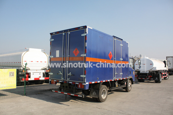 116HP multi-warna Truk Komersial Ringan, HOWO 4 * 2 truk van kubus ringan