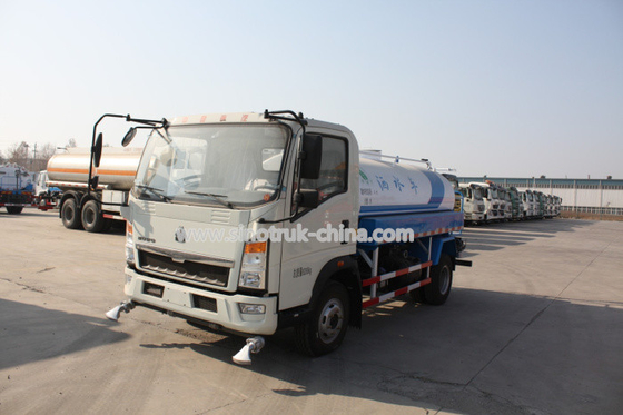Roda Dasar 3360mm 4X2 Tugas Ringan Truk Komersial 10CBM Tank Untuk Air Sprinkler