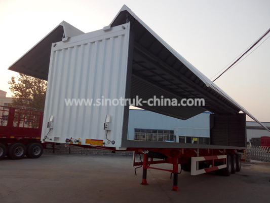 Wingpan Van Jenis semi trailer box yang tahan air dengan sistem rem sirkuit ganda