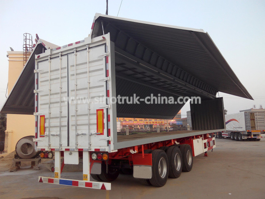 Wingpan Van Jenis semi trailer box yang tahan air dengan sistem rem sirkuit ganda