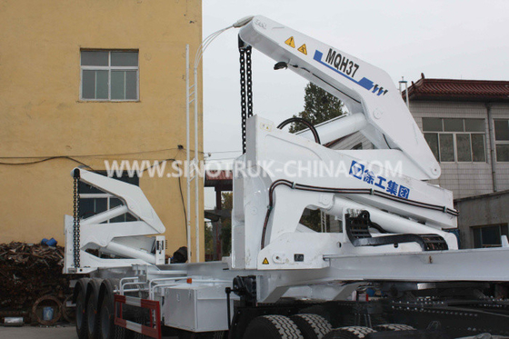 3 Axle Container Semi Trailer Dengan 37 Ton XCMG Side Lifter Dan JOST Support Leg