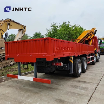 Howo T7H Brand New 8*4 12 roda 40 ton 380HP Crane Mounted Max 16 ton Arm Cargo Dengan Truk Crane