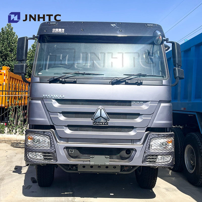 Truk dump 6x4 10 roda terbaik 336hp 40 Ton Digunakan Sinotruk Gerak kiri / kanan Truk tipper