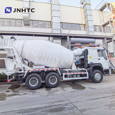 SINOTRUK HOWO Truk Campuran Beton 6X4 336HP 10m3 Kapasitas Cement Campuran Truk Dipasang Truk Campuran Beton Untuk Dijual