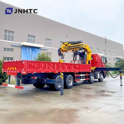 China Howo 6x4 380hp Crane Lengan Lipat Dengan Truk Kargo 14/ 16 Ton Telescopic Boom Mounted Crane Harga Baik
