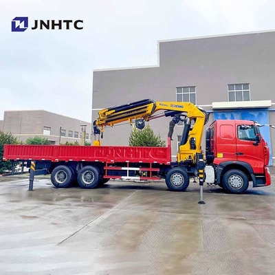 China Howo 6x4 380hp Crane Lengan Lipat Dengan Truk Kargo 14/ 16 Ton Telescopic Boom Mounted Crane Harga Baik