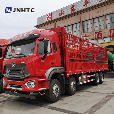 Hot HOWO Brand 8*4 pagar truk kargo tugas berat tumpukan kargo van transportasi truk untuk dijual