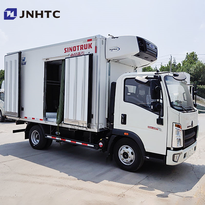 Baru HOWO 3t 4t 5t 4x2 Truk kulkas Truk makanan ringan Truk kulkas Truk